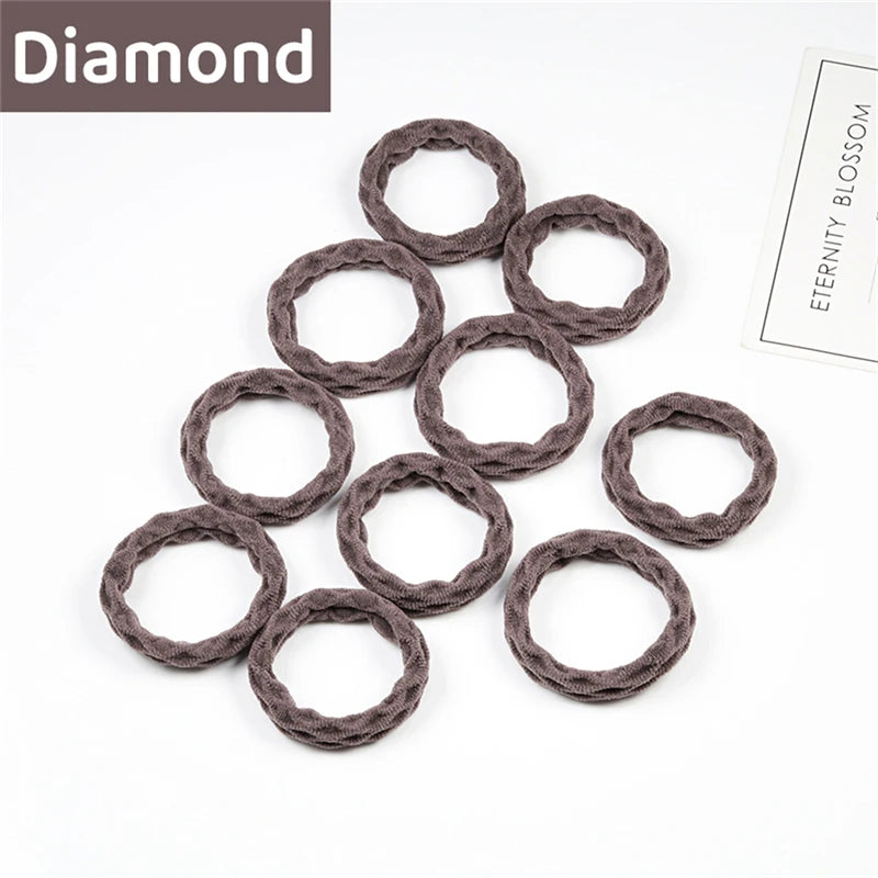 10PCS Women Girls Simple Basic Elastic Hair Bands - Bakyat Store