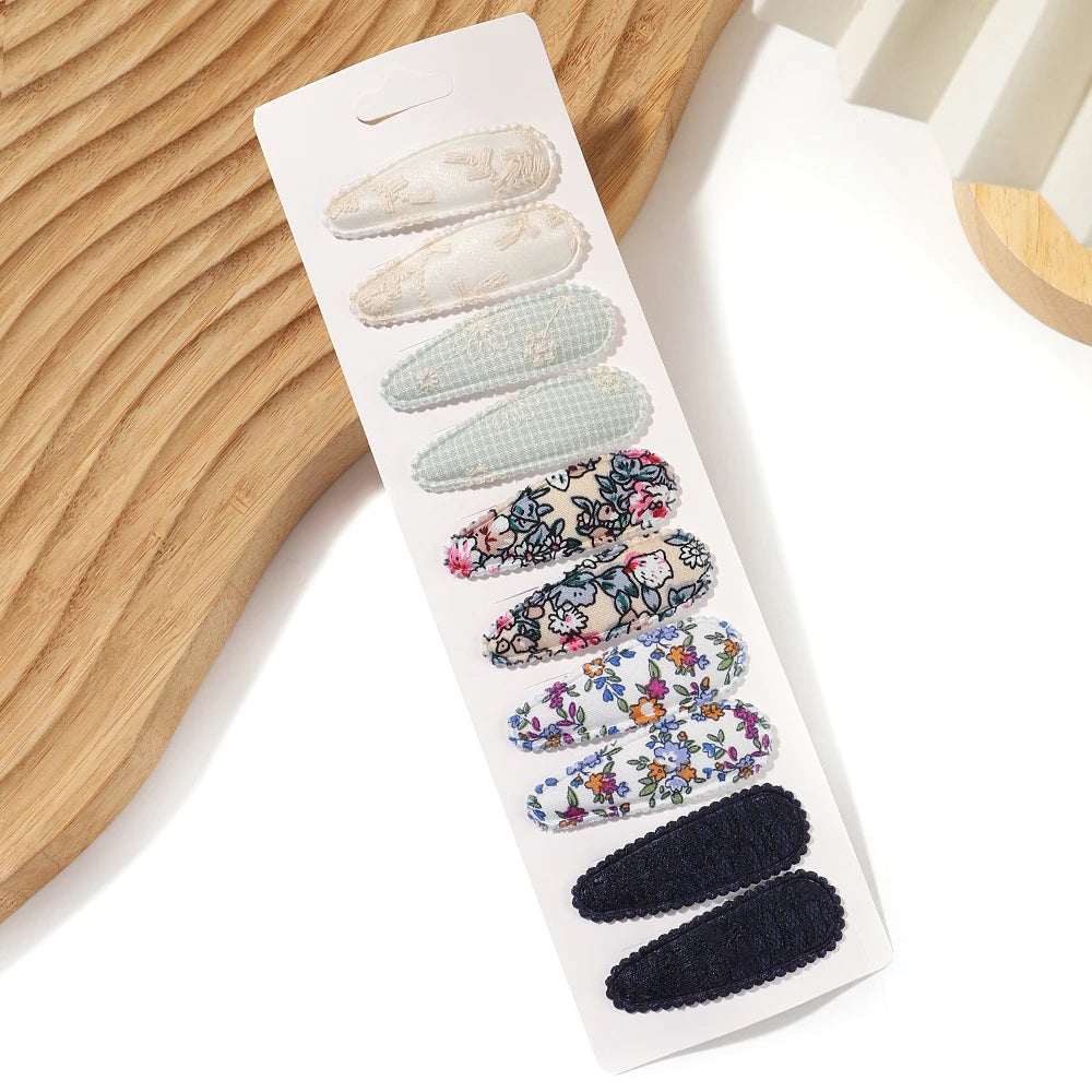 Fresh Print Cotton Alloy Hair Clips - Bakyat Store