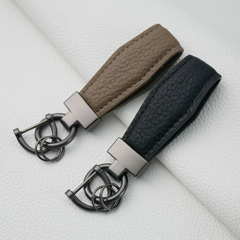 Luxury Leather Car Key Ring Holder - Bakyat Store