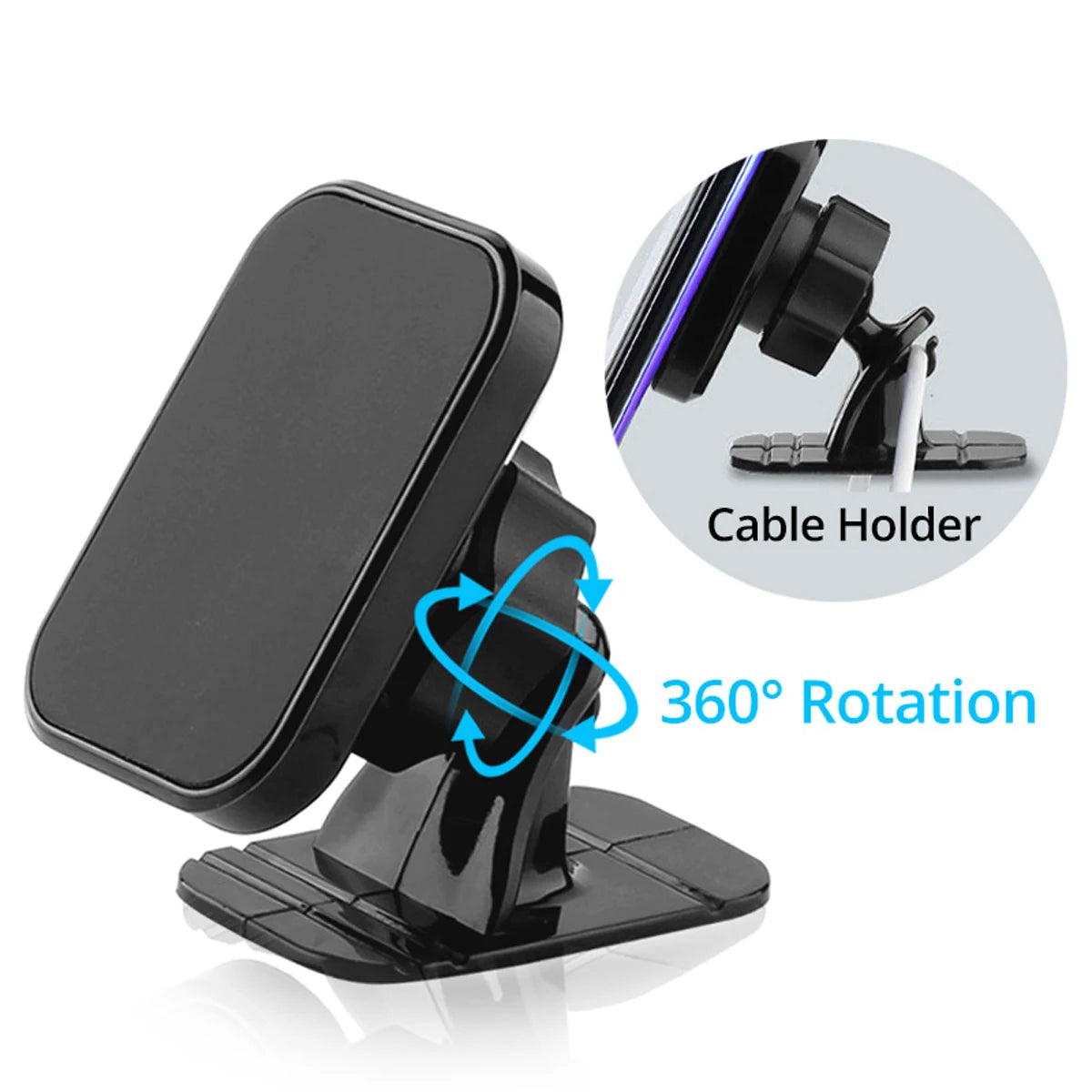 Magnetic Car Phone Holder Stand 360 Degree Mobile Cell Air Vent Magnet Mount - Bakyat Store