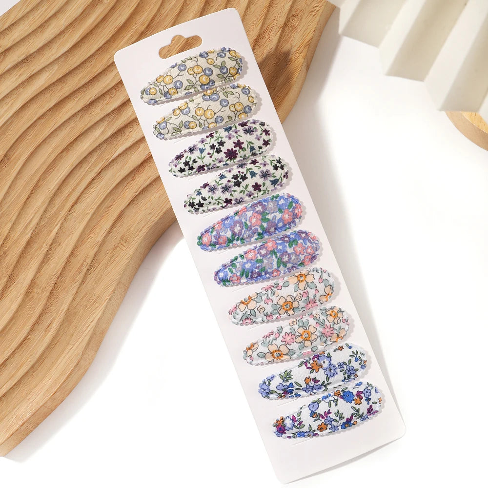 Fresh Print Cotton Alloy Hair Clips - Bakyat Store