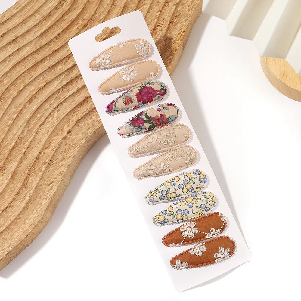 Fresh Print Cotton Alloy Hair Clips - Bakyat Store