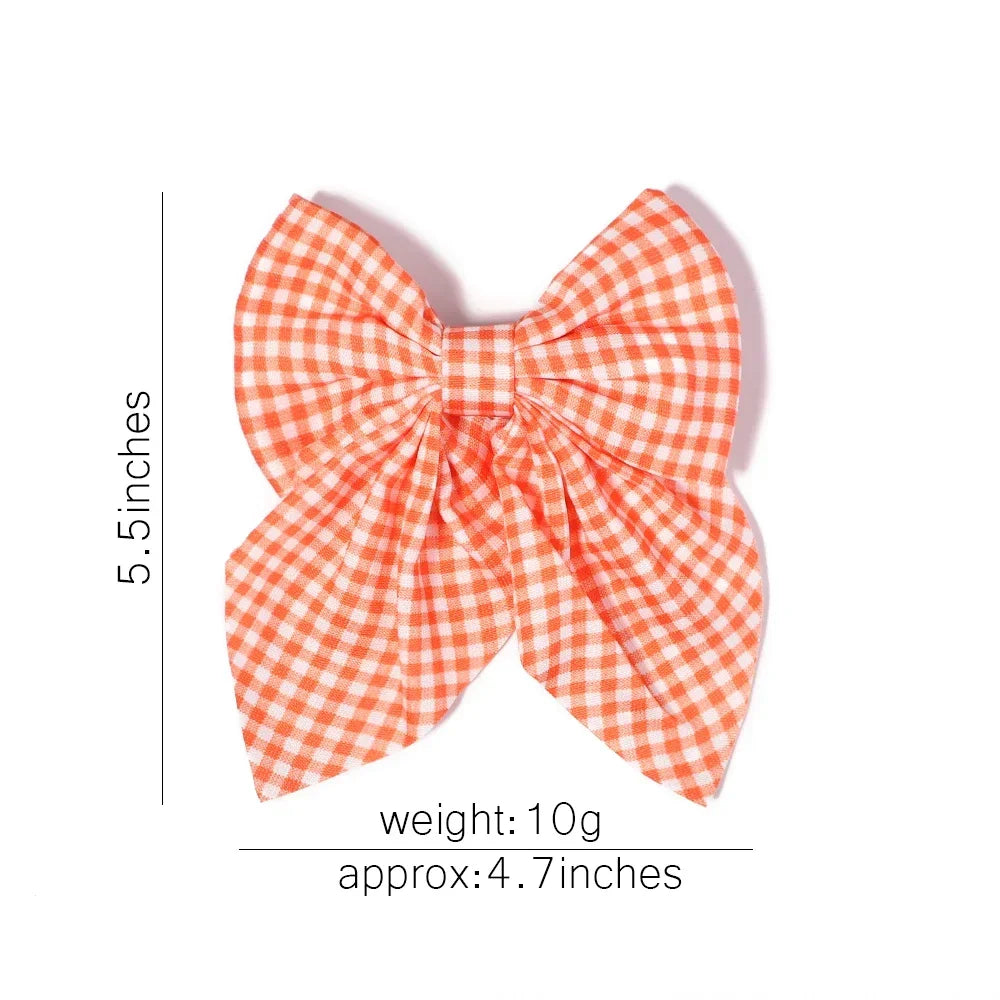 2Pcs/set Sweet Solid Bowknot Hair Clips - Bakyat Store