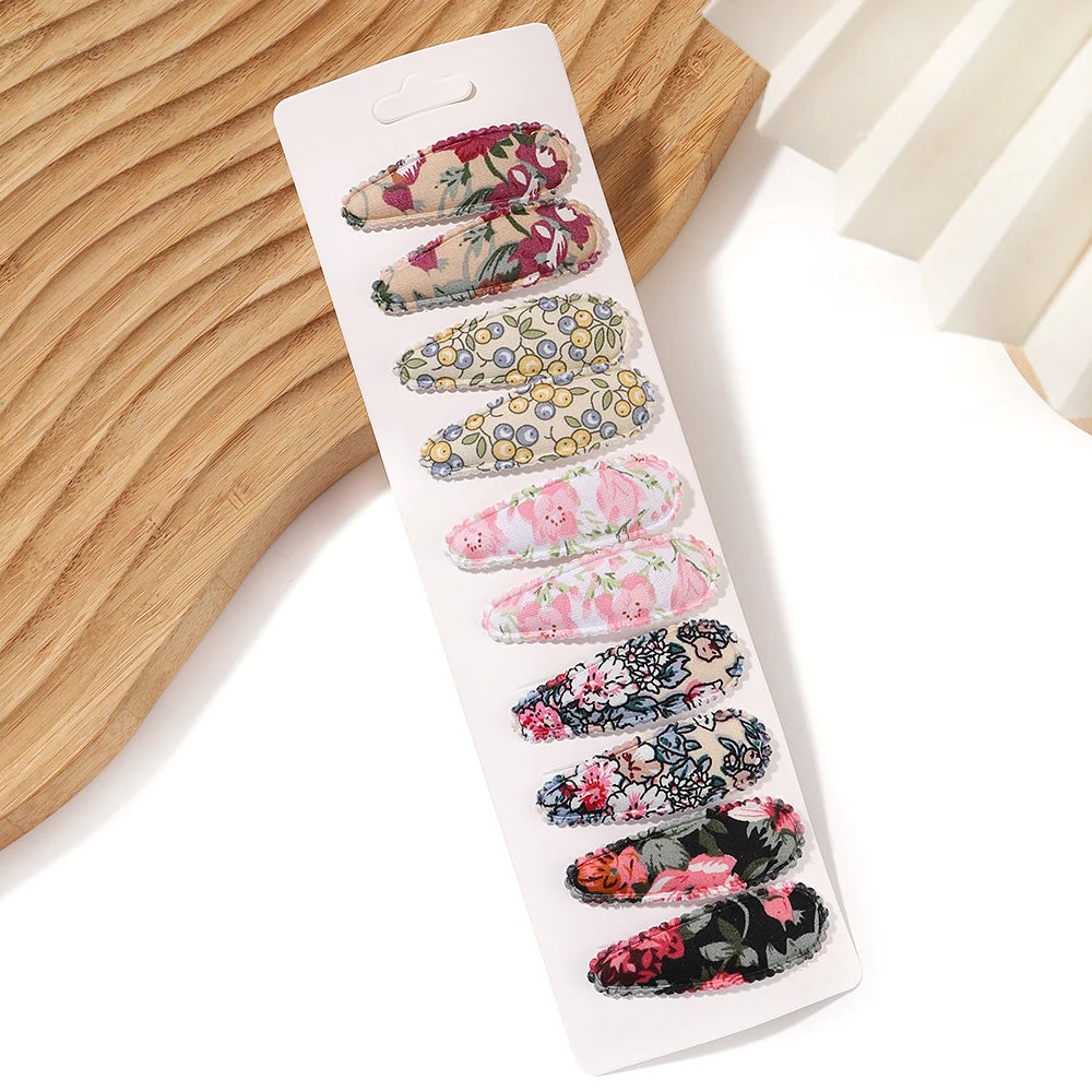 Fresh Print Cotton Alloy Hair Clips - Bakyat Store