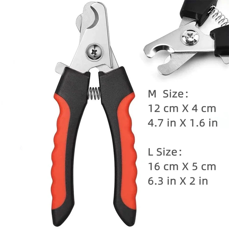 Professional Pet Nail Clipper with Safety Guard Stainless Steel Scissors - Bakyat Store