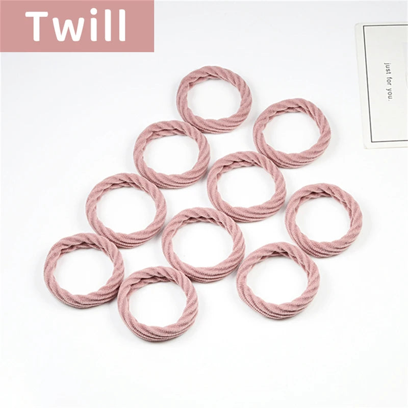 10PCS Women Girls Simple Basic Elastic Hair Bands - Bakyat Store