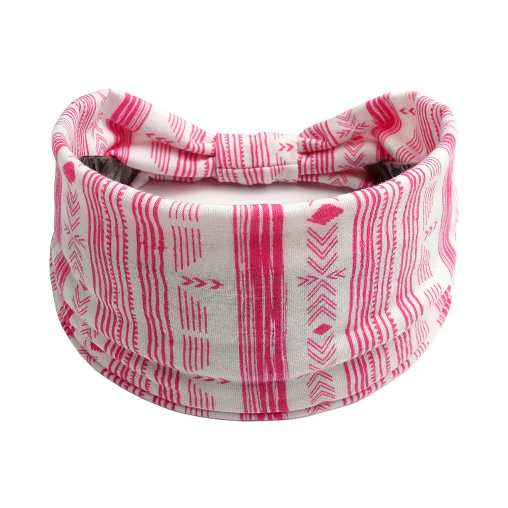 Bohemian Wide Cotton Stretch Headbands - Bakyat Store