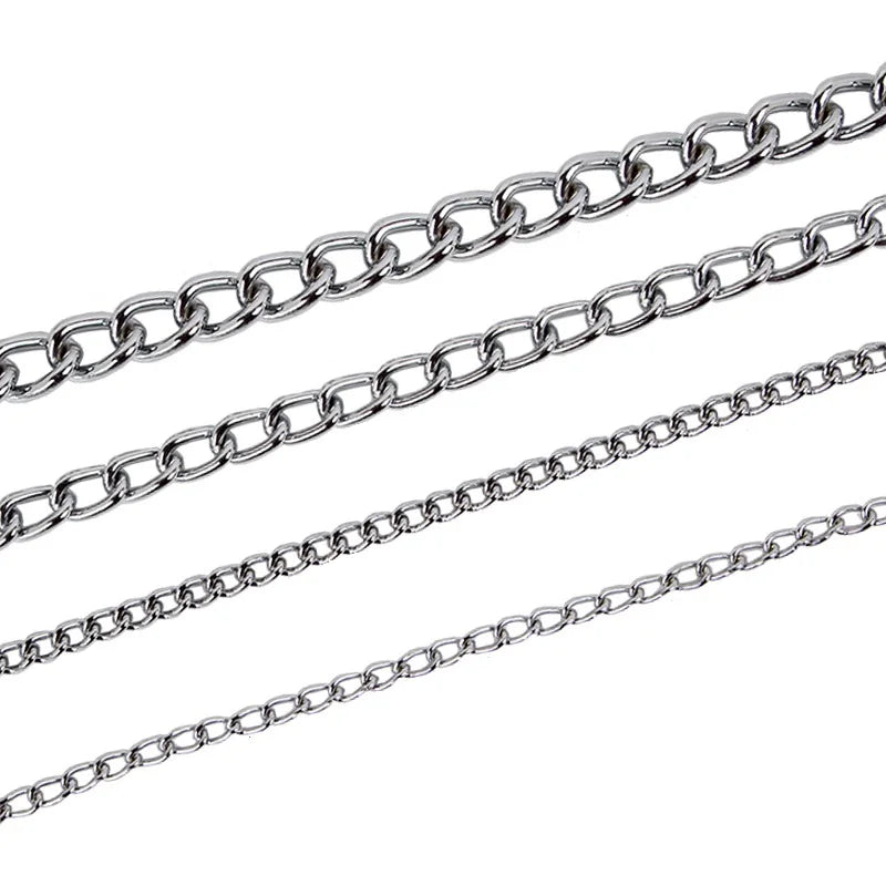 4 Size Stainless Steel Slip Chain Collar For Dog - Bakyat Store