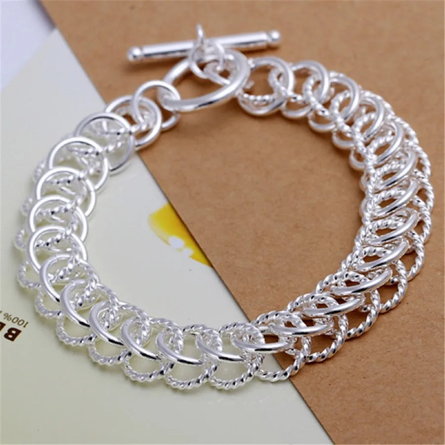 Silver Exquisite Solid Chain Bracelet - Bakyat Store