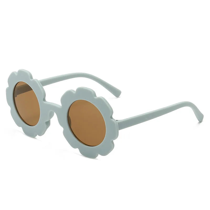 New Sun Flower Round Cute kids sunglasses - Bakyat Store