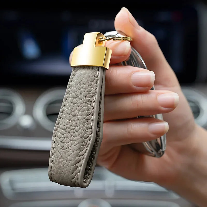 Luxury Leather Car Key Ring Holder - Bakyat Store