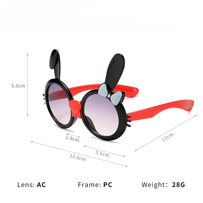 New Cute Cartoon Rabbit Ear Sunglasses - Bakyat Store