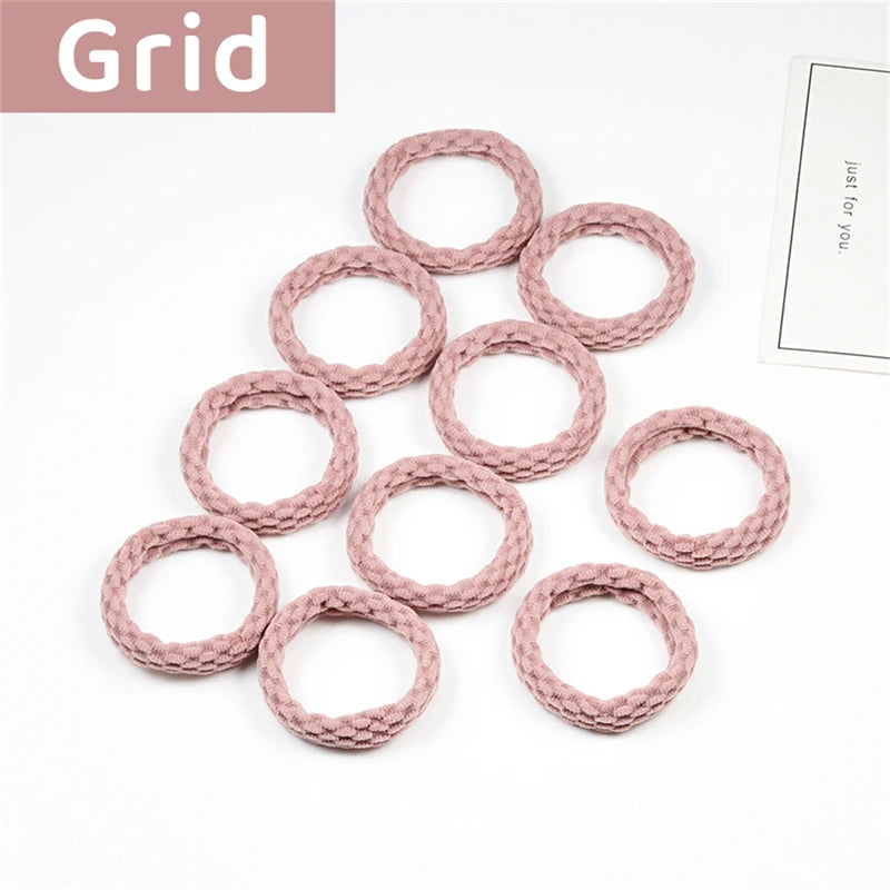 10PCS Women Girls Simple Basic Elastic Hair Bands - Bakyat Store