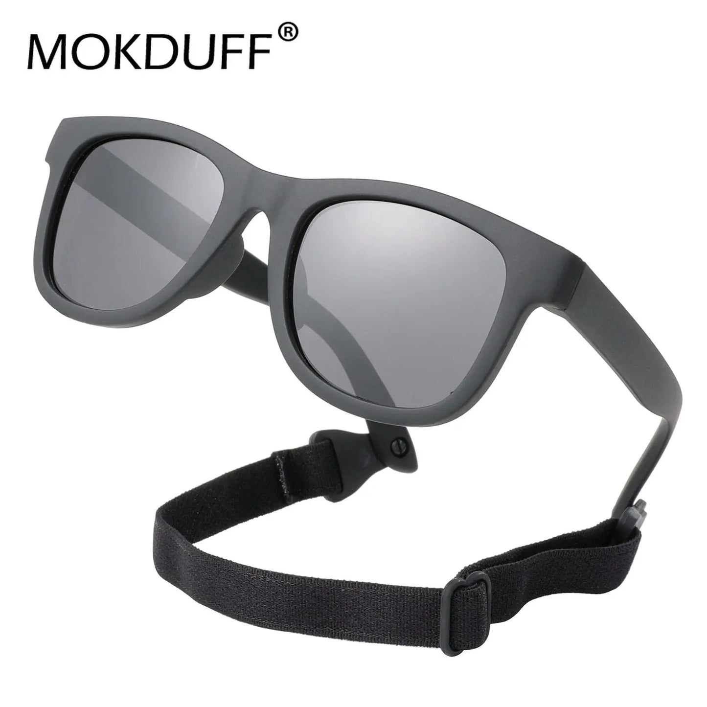 Baby Polarized Sunglasses with Belt Flexible Durable Square Silicone Frame - Bakyat Store