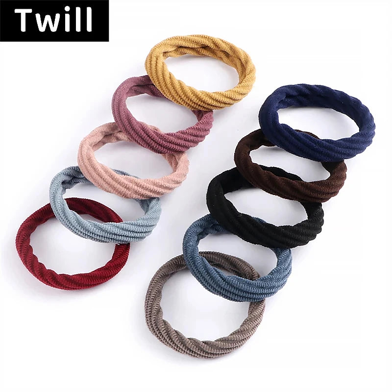 10PCS Women Girls Simple Basic Elastic Hair Bands - Bakyat Store