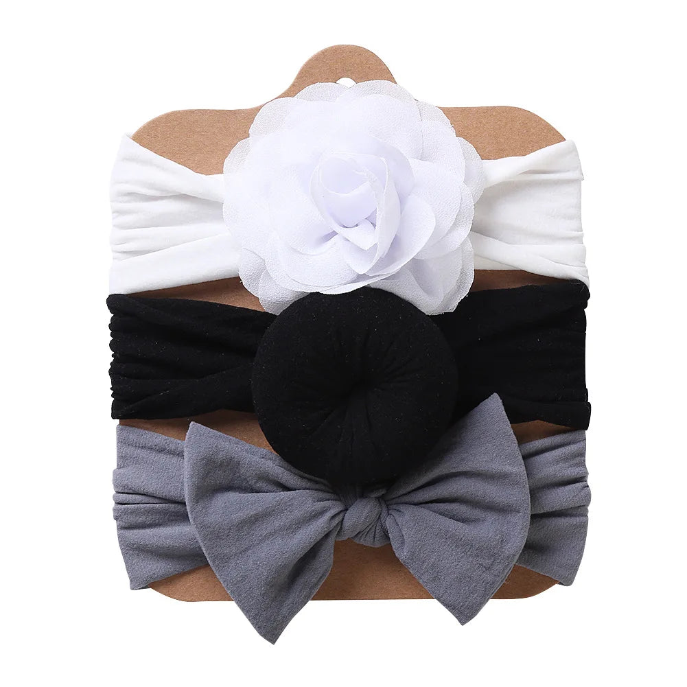 3PCS Baby Girl Headband Elastic Newborn Head Band - Bakyat Store