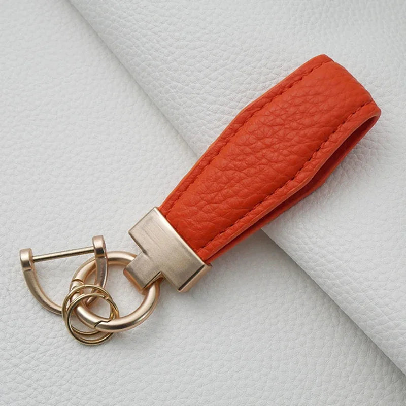 Luxury Leather Car Key Ring Holder - Bakyat Store