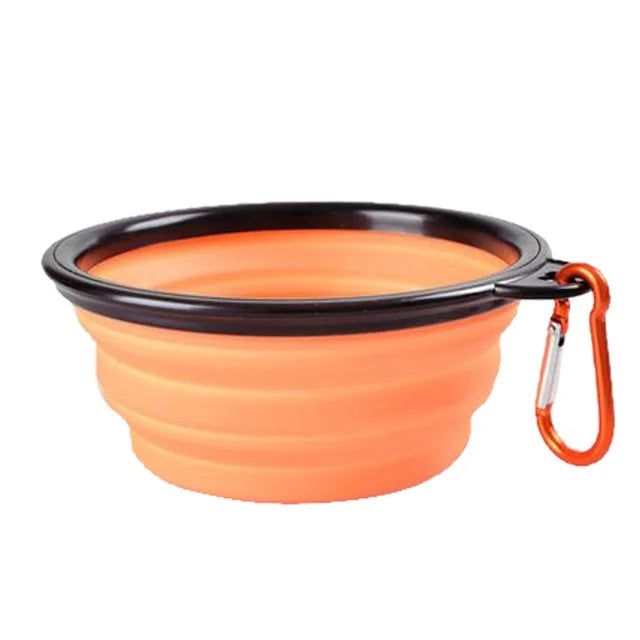 Collapsible Pet Silicone Dog Food and Water Bowl - Bakyat Store