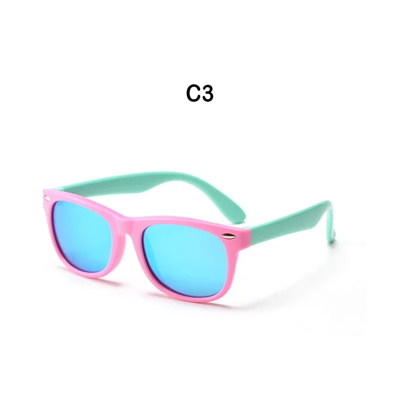 Kids Polarized Sunglasses, Silicone Safety Glasses - Bakyat Store