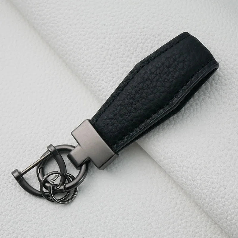 Luxury Leather Car Key Ring Holder - Bakyat Store