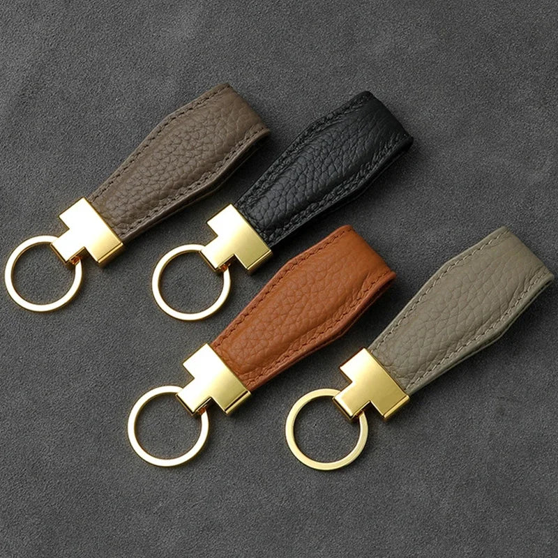 Luxury Leather Car Key Ring Holder - Bakyat Store