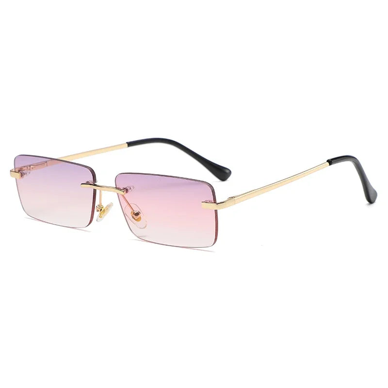 Small Square Rimless Sunglasses - Bakyat Store