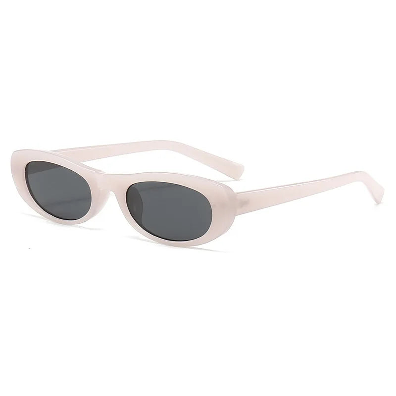 Cat Eye Sunglasses Small Oval Black Sun Glasses - Bakyat Store