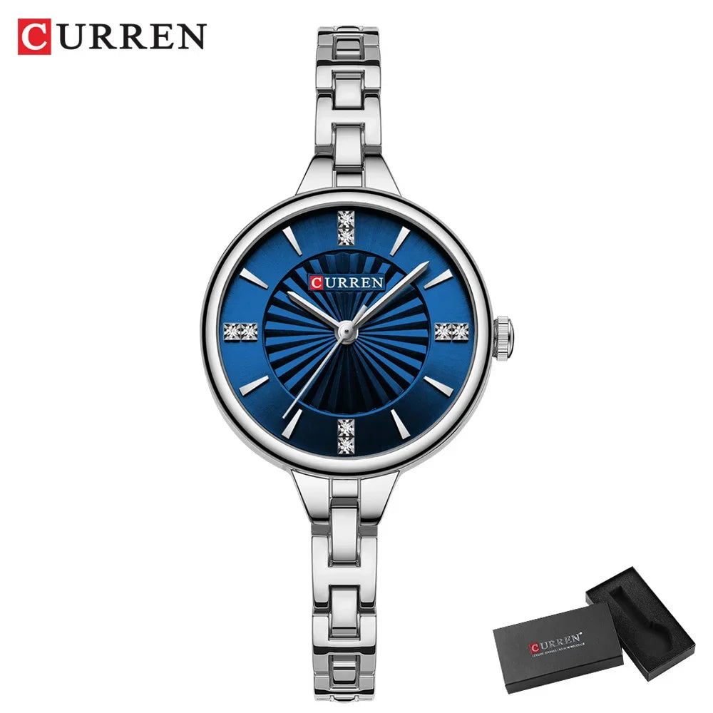 CURREN Luxury Women Bracelet Quartz Watches For Women Magnetic Watch Ladies Sports Dress Wrist Watch Clock Relogio Feminino - Bakyat Store