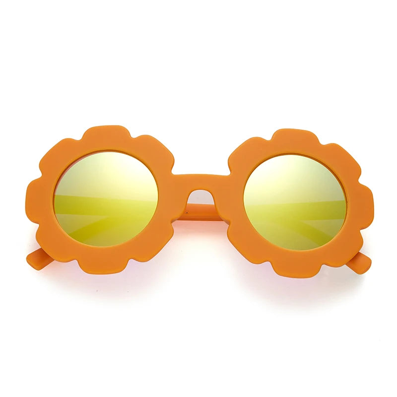 New Sun Flower Round Cute kids sunglasses - Bakyat Store