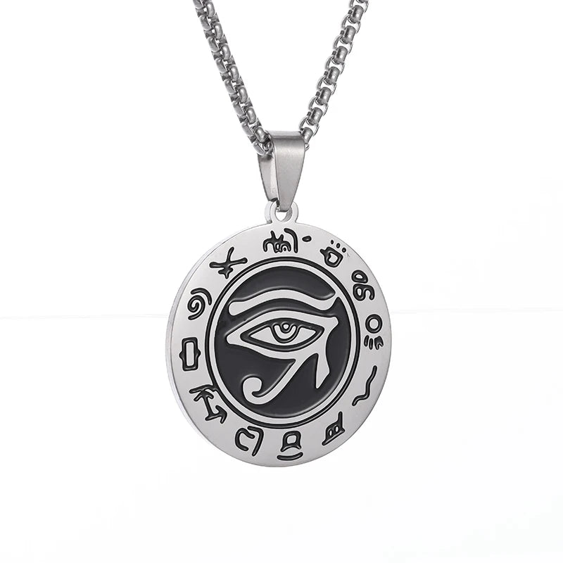 Eye of Horus Necklace Evil Eye Pendant Ancient Egypt - Bakyat Store