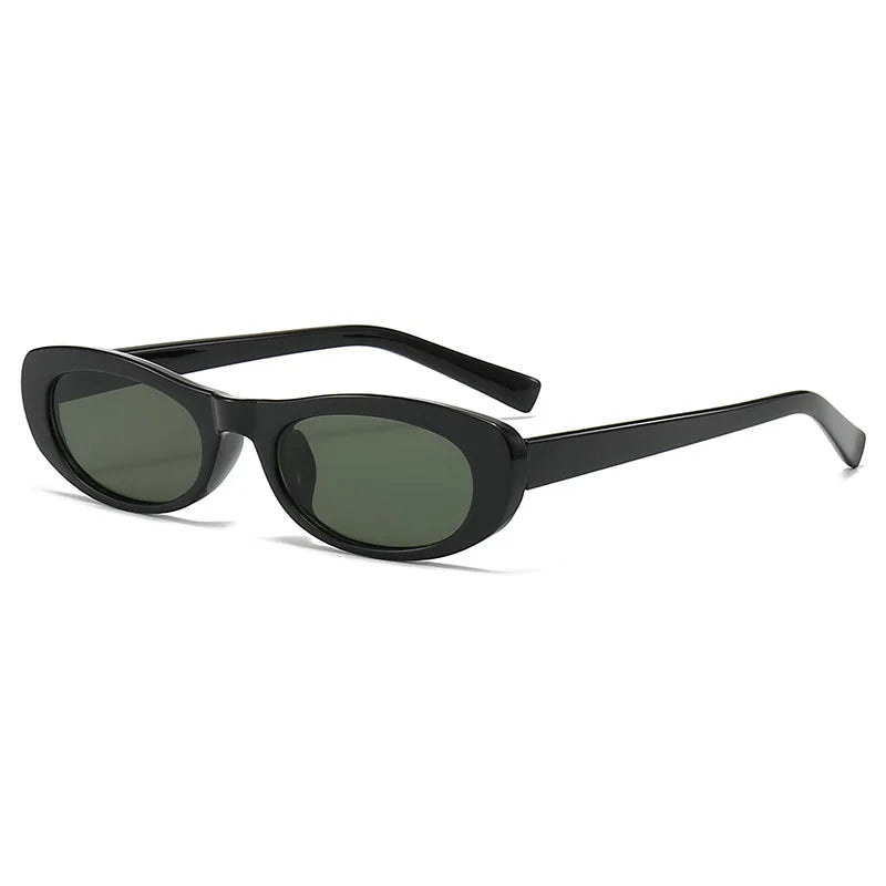 Cat Eye Sunglasses Small Oval Black Sun Glasses - Bakyat Store