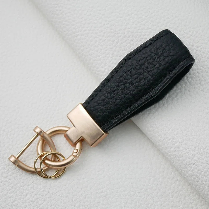 Luxury Leather Car Key Ring Holder - Bakyat Store