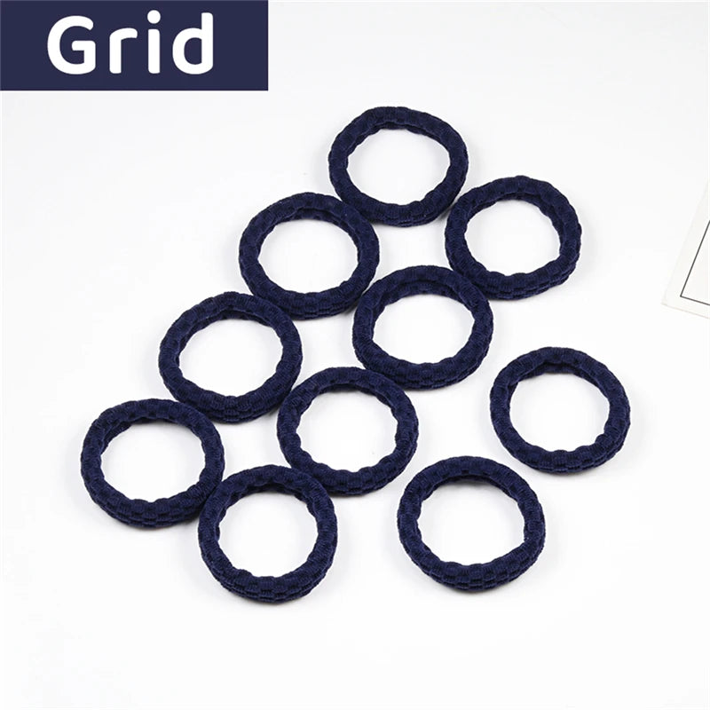 10PCS Women Girls Simple Basic Elastic Hair Bands - Bakyat Store