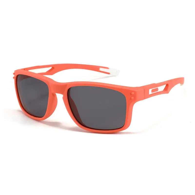 Outdoor Sports Kids Square Sunglasses, Flexible Silicone Glasses - Bakyat Store