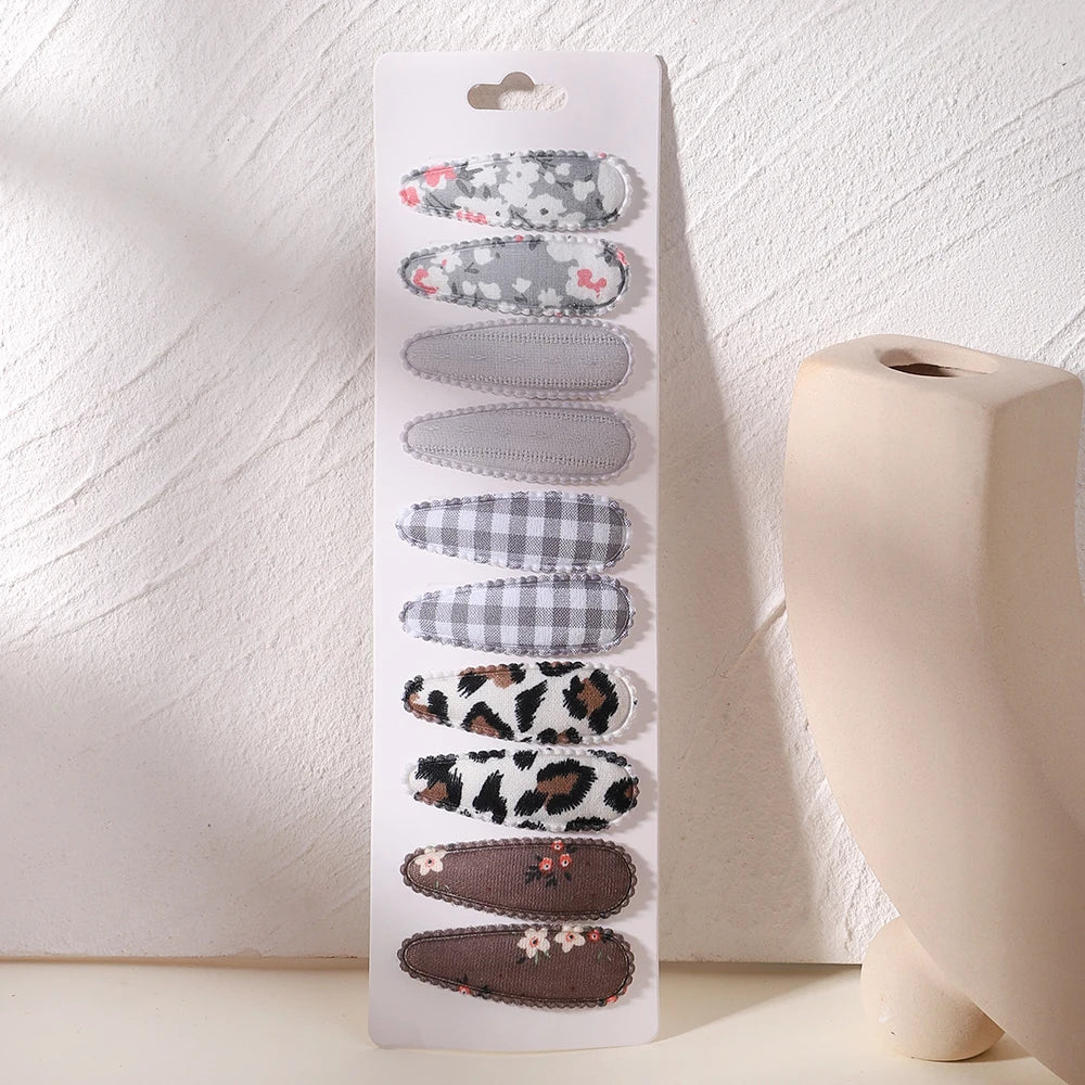 Fresh Print Cotton Alloy Hair Clips - Bakyat Store