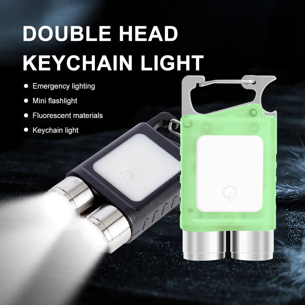 MINI Multifunction Keychain Light Window Breaking Hammer LED Flashlight - Bakyat Store