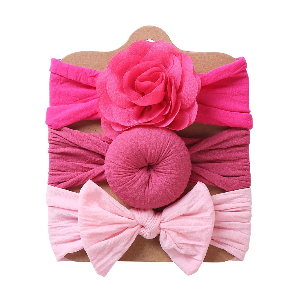 3PCS Baby Girl Headband Elastic Newborn Head Band - Bakyat Store