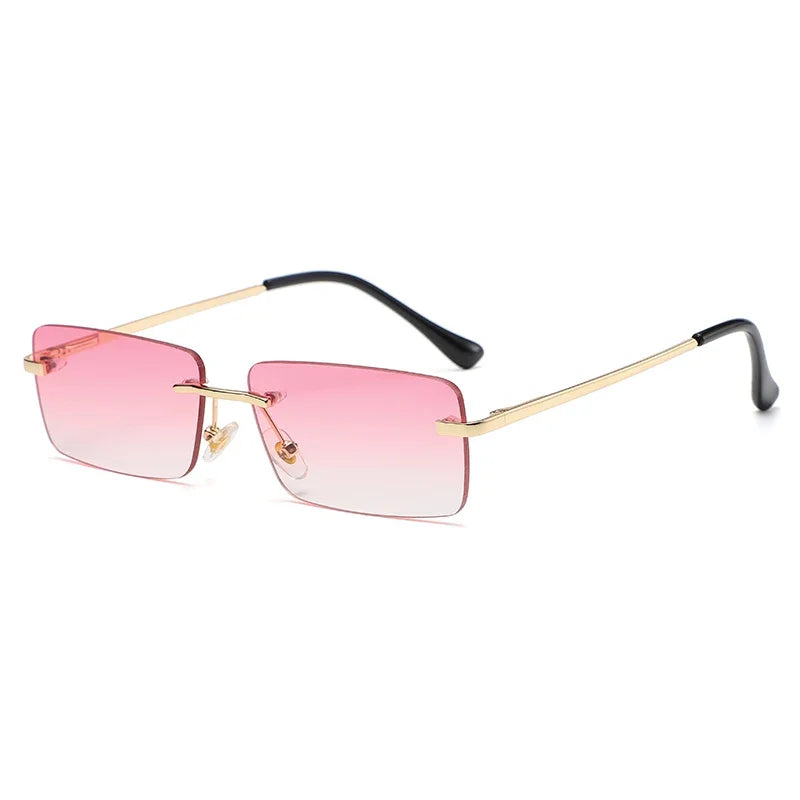 Small Square Rimless Sunglasses - Bakyat Store