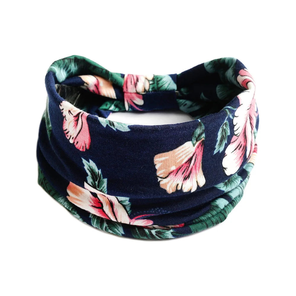 Bohemian Wide Cotton Stretch Headbands - Bakyat Store