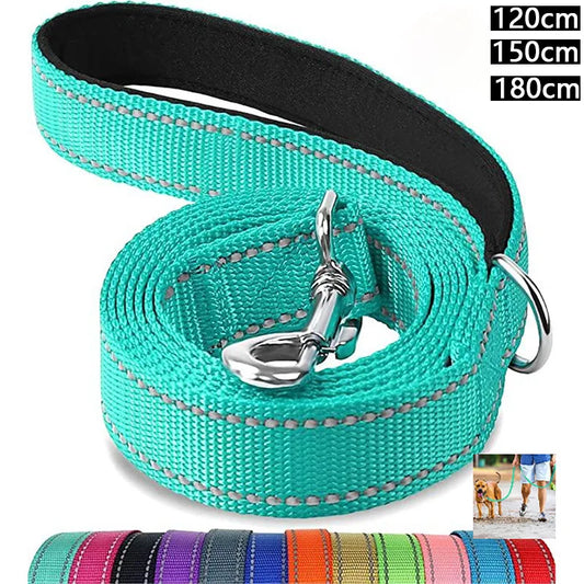 Cats Dogs Harness Collar Lead Strap Night Reflection Dog Pet Towing Rope 1.2/1.5/1.8m - Bakyat Store