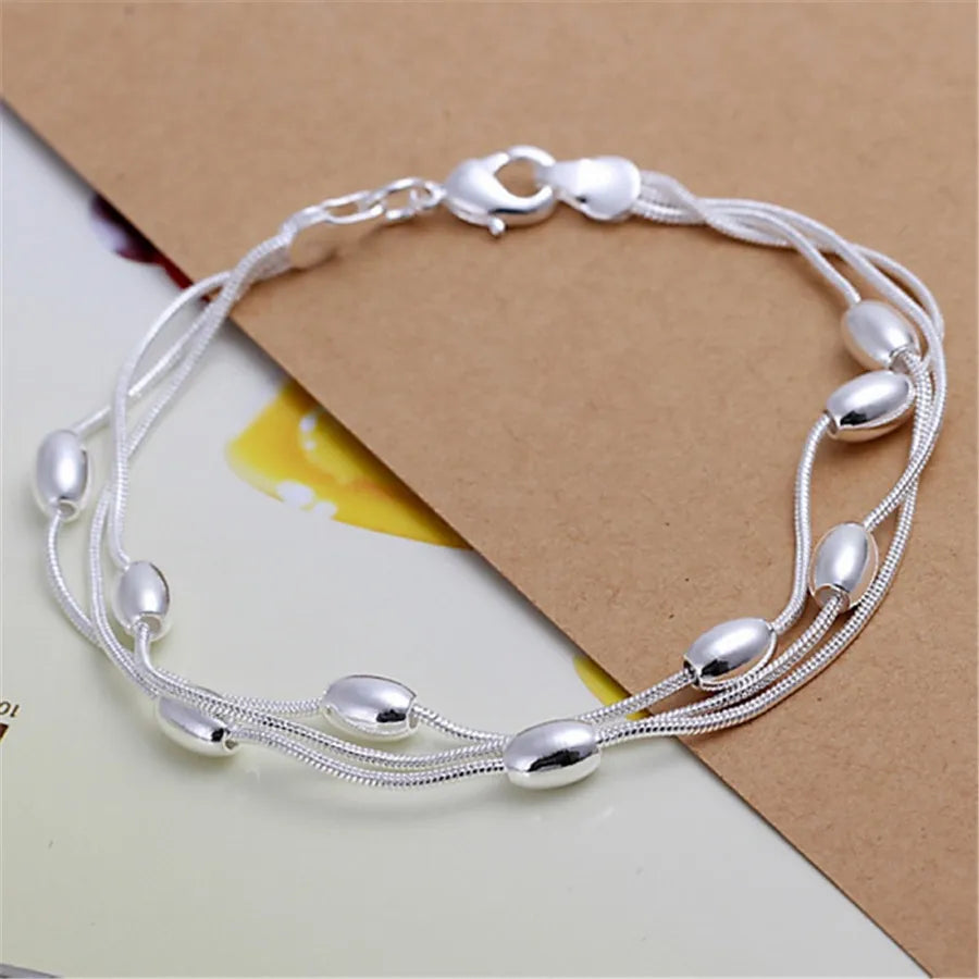 Silver Exquisite Solid Chain Bracelet - Bakyat Store