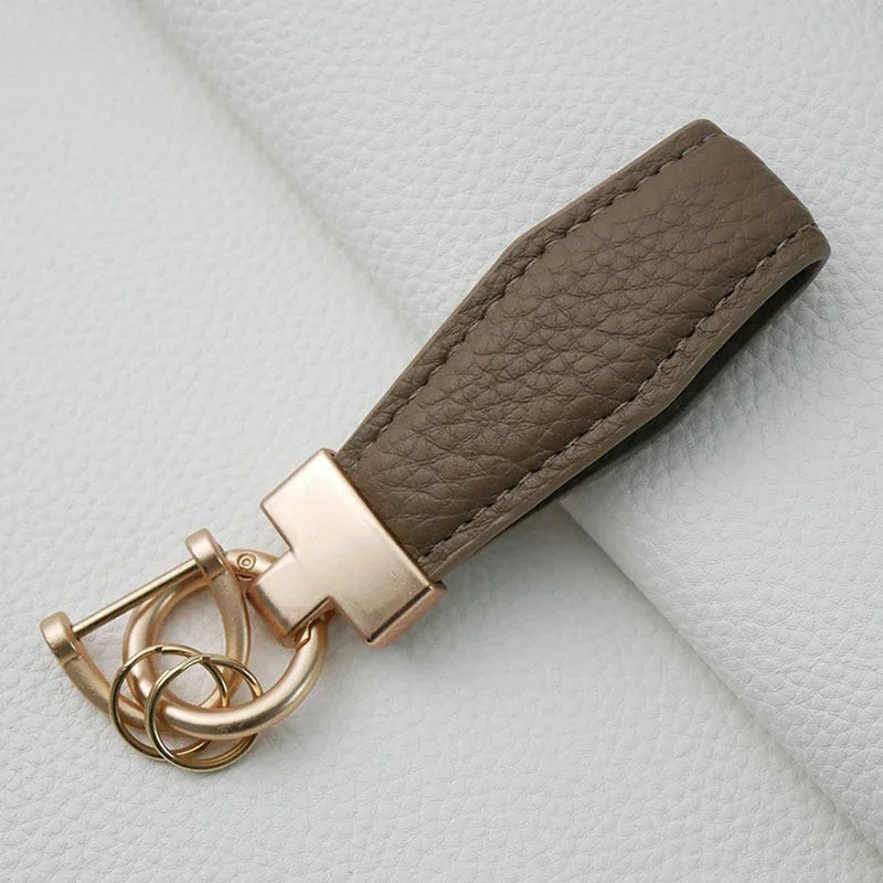 Luxury Leather Car Key Ring Holder - Bakyat Store