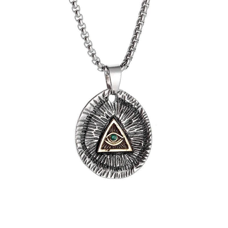 Eye of Horus Necklace Evil Eye Pendant Ancient Egypt - Bakyat Store