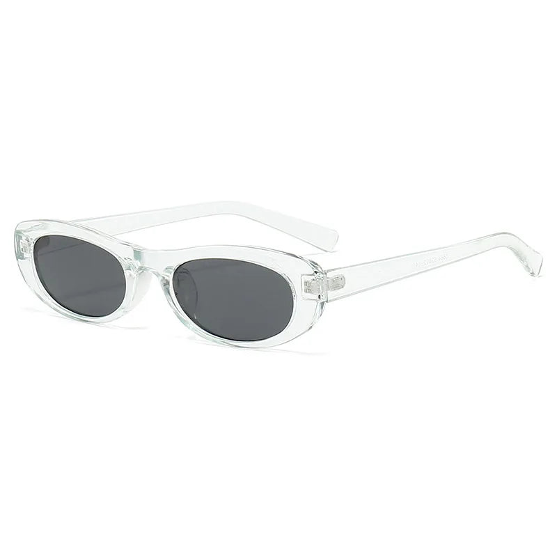 Cat Eye Sunglasses Small Oval Black Sun Glasses - Bakyat Store