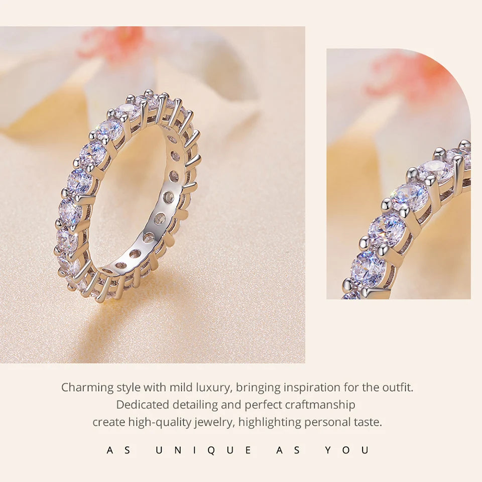 Shining Moissanite Ring - Bakyat Store