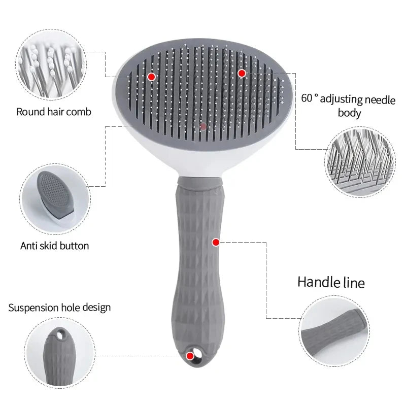 Self-cleaning Pet Hair Removal Comb - Bakyat Store