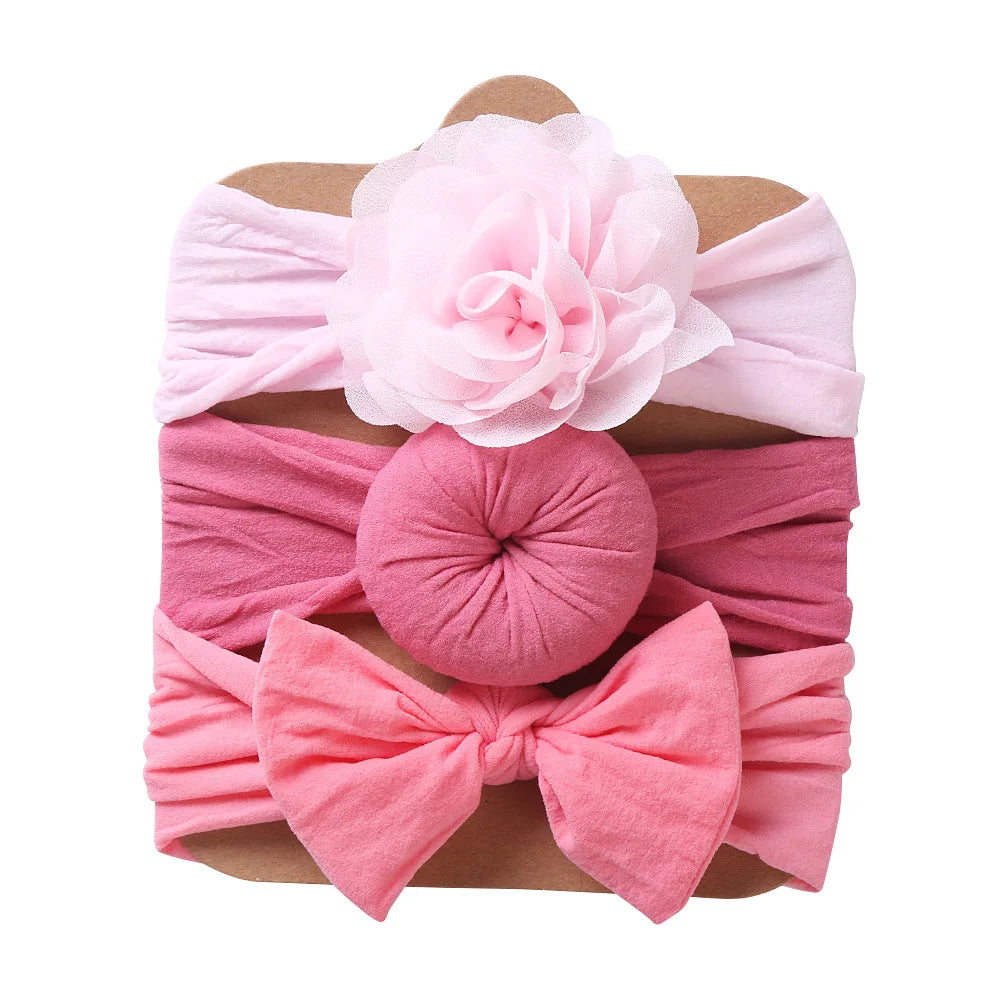 3PCS Baby Girl Headband Elastic Newborn Head Band - Bakyat Store