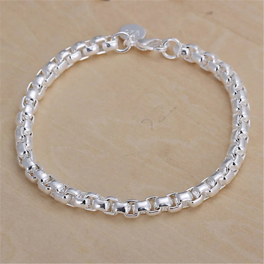 Silver Exquisite Solid Chain Bracelet - Bakyat Store