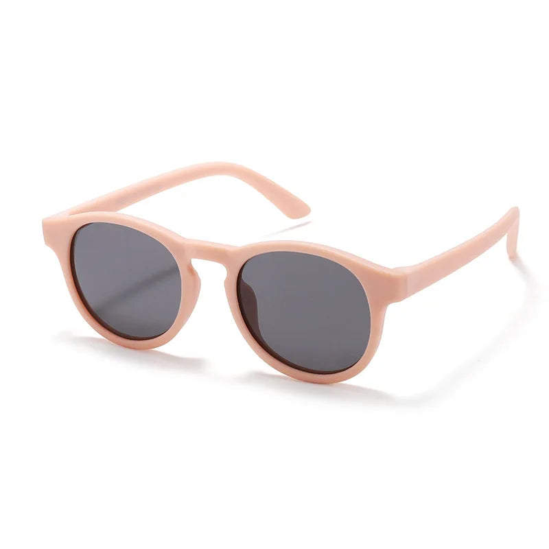 Fashion Kid's First Sunglasses Round Flexible UV400 Polarized Girls Boys Silicone Sun Glasses - Bakyat Store