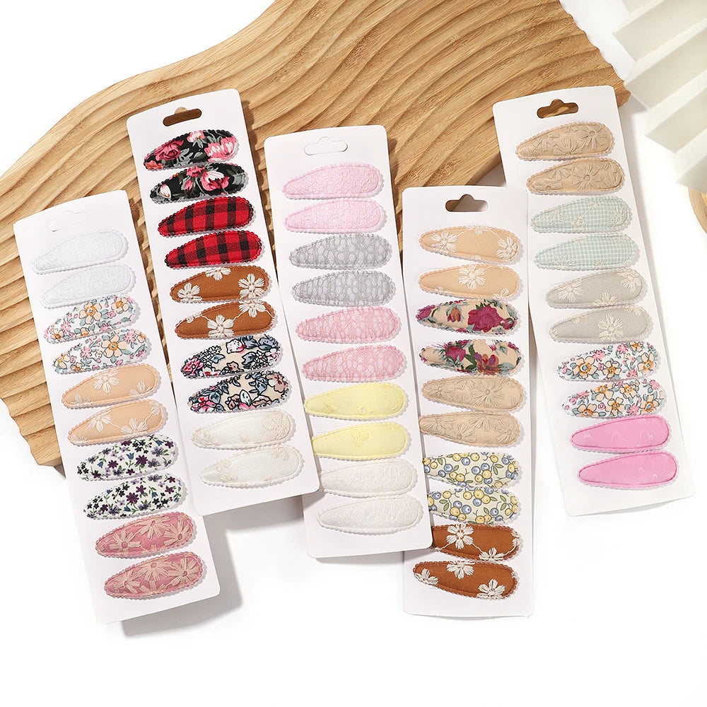 Fresh Print Cotton Alloy Hair Clips - Bakyat Store